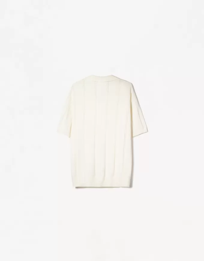 Textured short sleeve polo shirt Textured short sleeve polo shirt