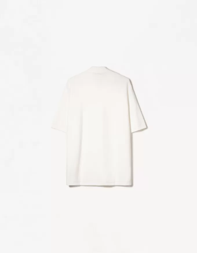 Textured short sleeve shirt