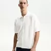 Textured short sleeve shirt