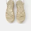 Tied flat jute sandals Tied flat jute sandals