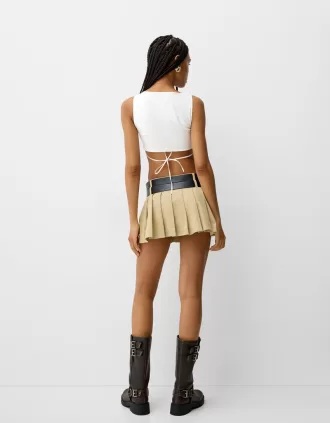 Top with tied detail at the back