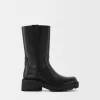 Track sole mid-calf flat ankle boots Track sole mid-calf flat ankle boots