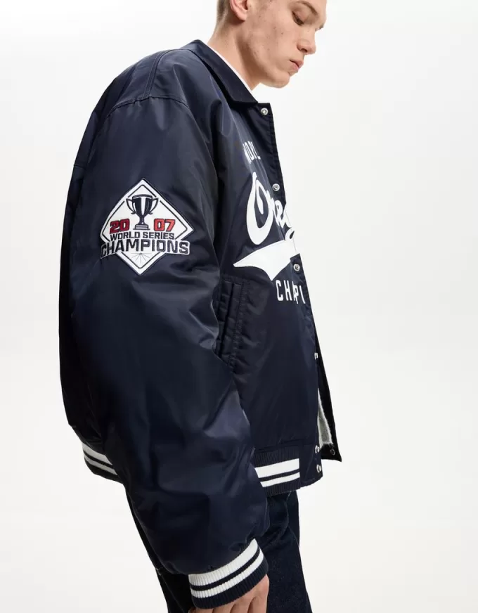 Varsity bomber jacket