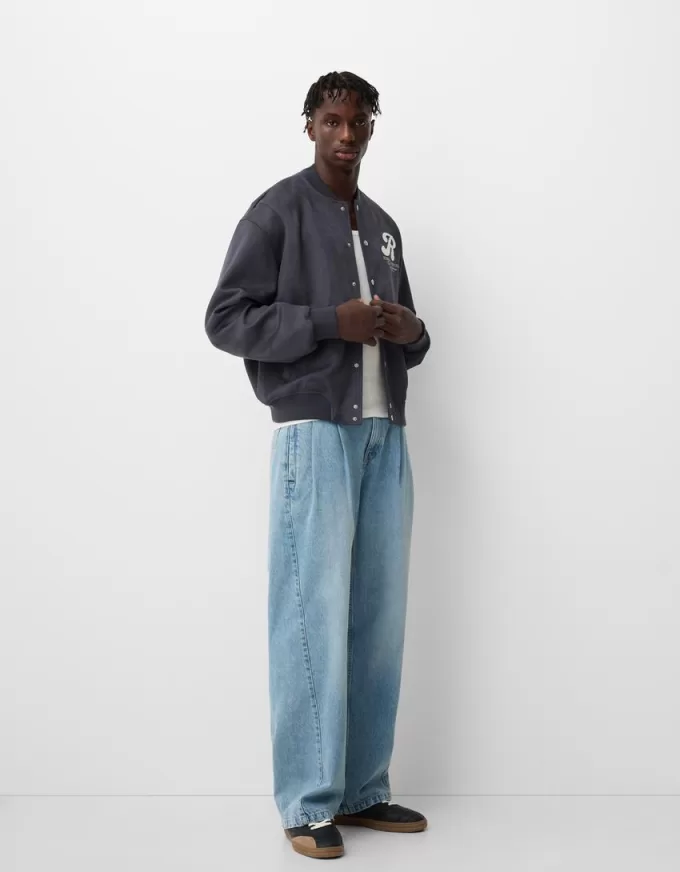 Varsity bomber jacket