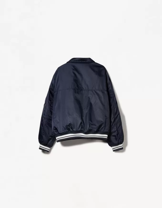 Varsity bomber jacket