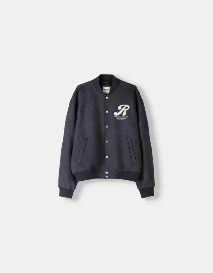 Varsity bomber jacket