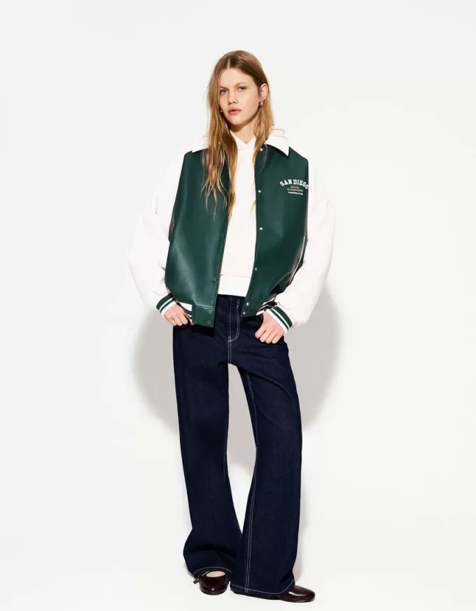 Varsity faux leather jacket Varsity faux leather jacket