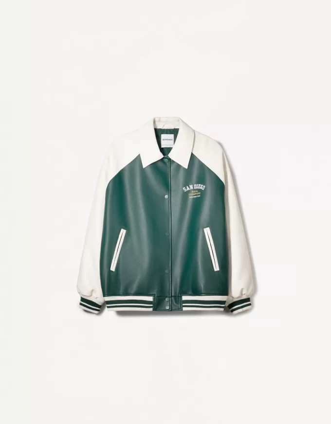 Varsity faux leather jacket Varsity faux leather jacket