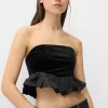 Velvet bandeau top