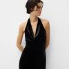 Velvet halter neck midi dress Velvet halter neck midi dress