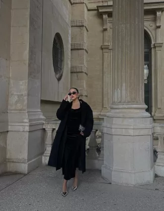 Velvet halter neck midi dress