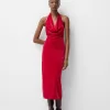 Velvet halter neck midi dress Velvet halter neck midi dress