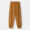 Voluminous interlock jogger pants