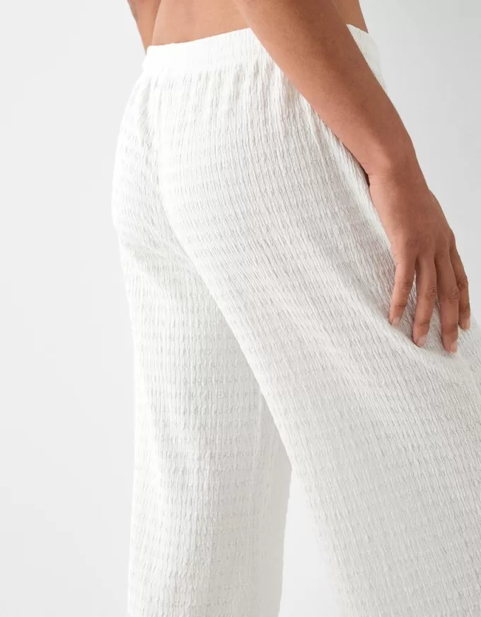Waffle-knit straight-leg pants Waffle-knit straight-leg pants