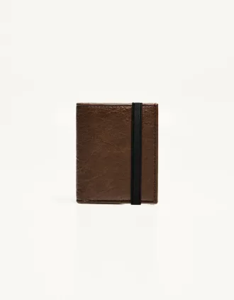 Wallet with elastic closure