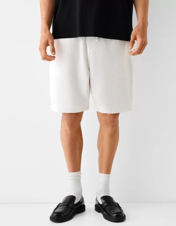 Wide-leg Bermuda shorts Wide-leg Bermuda shorts