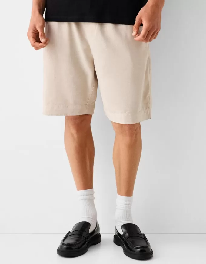 Wide-leg Bermuda shorts Wide-leg Bermuda shorts