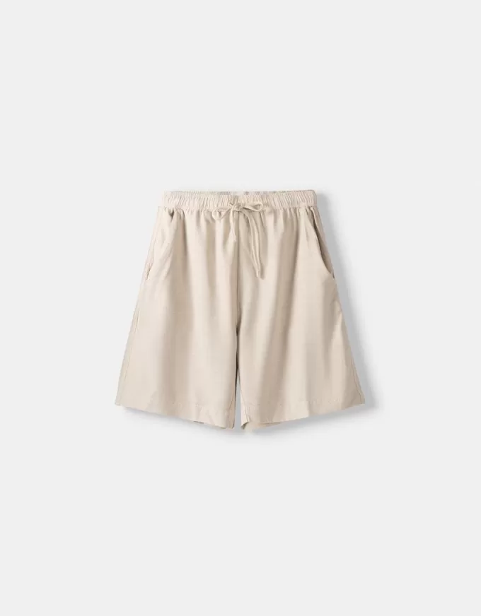 Wide-leg Bermuda shorts Wide-leg Bermuda shorts