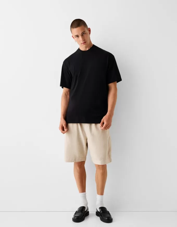 Wide-leg Bermuda shorts Wide-leg Bermuda shorts