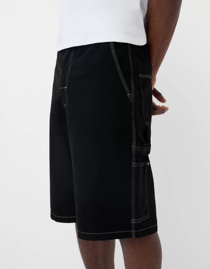 Wide-leg carpenter Bermuda shorts Wide-leg carpenter Bermuda shorts