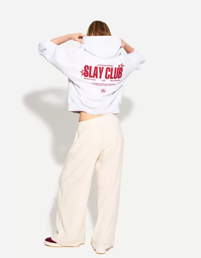 Wide-leg drawstring pants