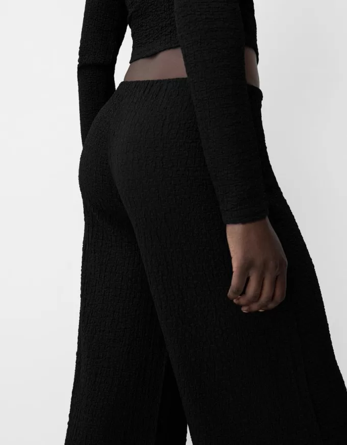 Wide leg embossed pants Wide leg embossed pants