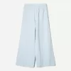 Wide-leg rustic double cloth pants Wide-leg rustic double cloth pants