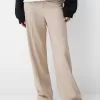Wide-leg tailoring pants