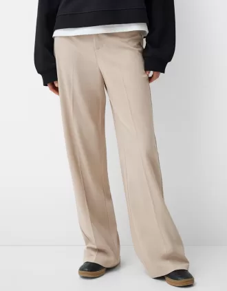 Wide-leg tailoring pants