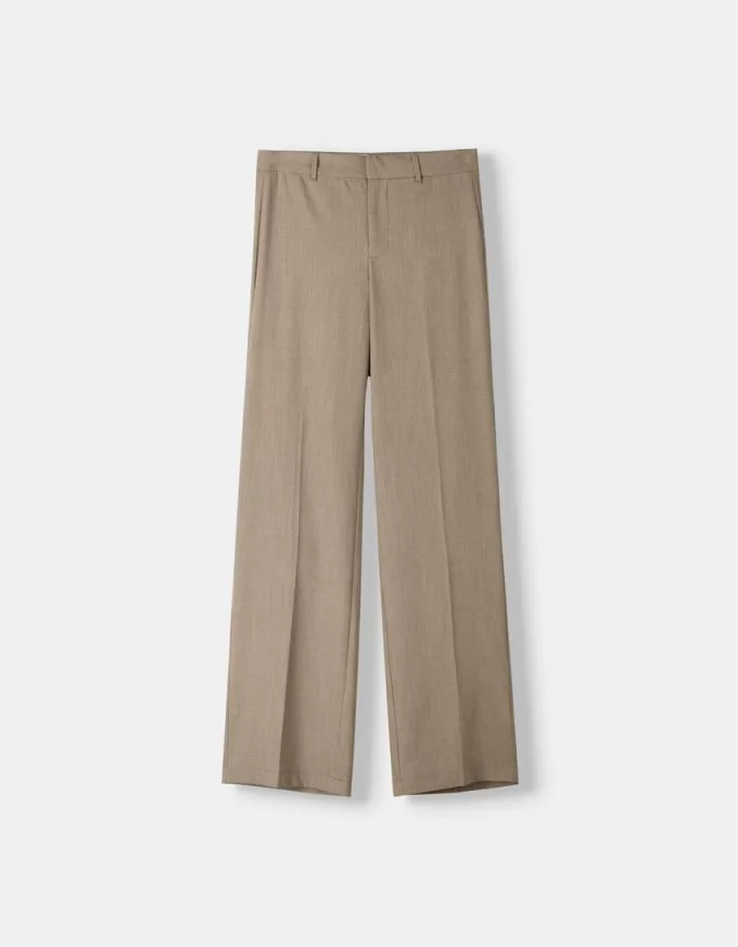 Wide-leg tailoring pants