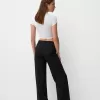 Wide-leg tailoring pants