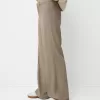 Wide-leg tailoring pants