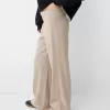Wide-leg tailoring pants