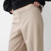 Wide-leg tailoring pants