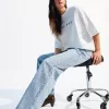 Wide-leg ‘90s rhinestone jeans Wide-leg ‘90s rhinestone jeans