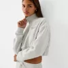 Zipped sweatshirt with embroidery Zipped sweatshirt with embroidery