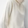 Zipper neck sweater